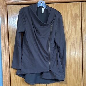 Women’s large My Beloved brand Dark Gray Asymmetrical Zip Jacket